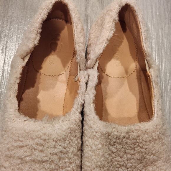 J. Crew cream sherpa ballet flats size 10 - Picture 7 of 8
